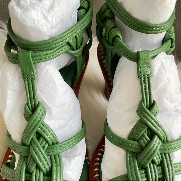 ULLA JOHNSON Tula Knotted High Heel Sandal in Lichen US8 EU38 - Picture 14 of 16